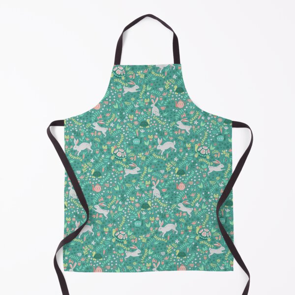 Item preview, Spring Pattern with Bunnies and Turtles designed and sold by latheandquill.