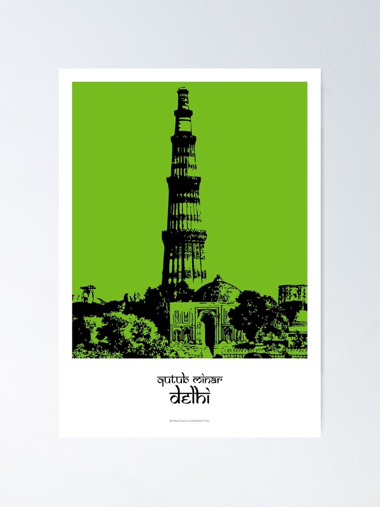 How to draw Qutub Minar step by step so easy - YouTube