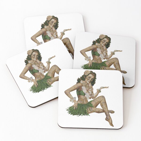 Item preview, Pinup Hula Girl designed and sold by ElectricHamster.