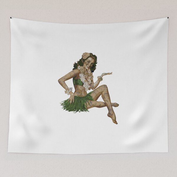 Item preview, Pinup Hula Girl designed and sold by ElectricHamster.