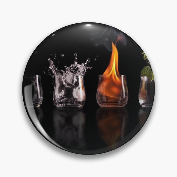Item preview,  four element glass depiction designed and sold by 42youbest.