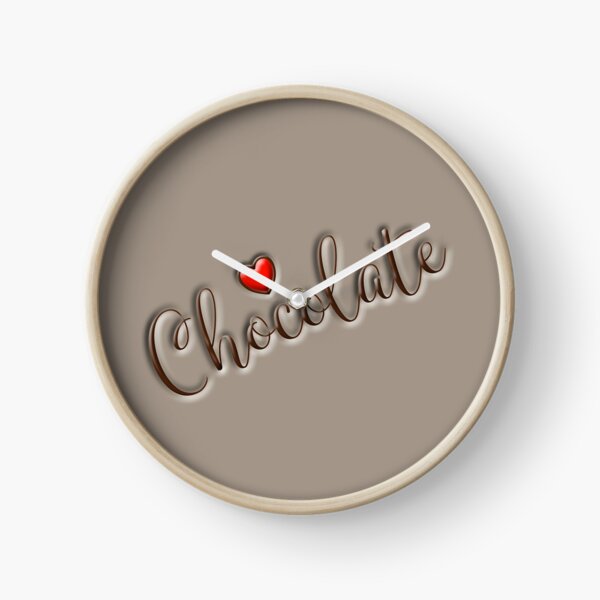 Love Chocolate for Christmas or Valentine's Day Clock