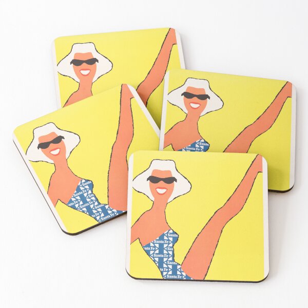Item preview, SOUTHERN CALIFORNIA America Sunny Beaches Santa Fe Railway Art Deco Vintage Travel designed and sold by retroposters.