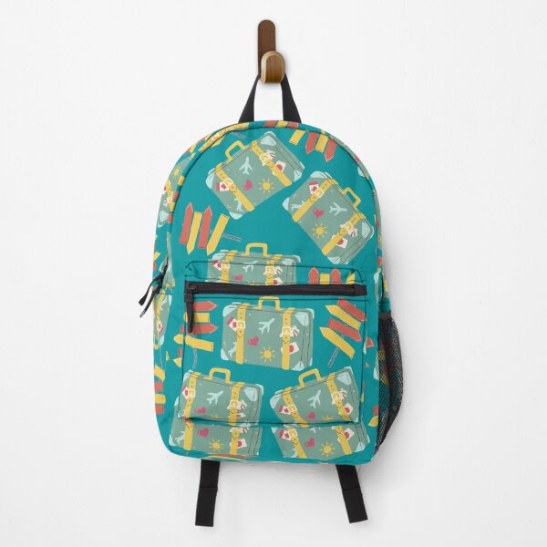 Item preview, travel aqua blue pattern designed and sold by sarahnanziri.