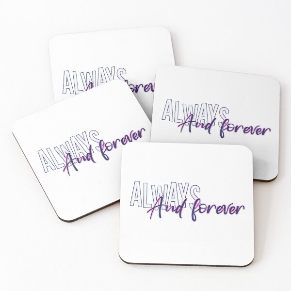 Item preview, always and forever quote designed and sold by Evasdooodles.