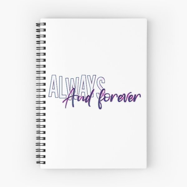 Item preview, always and forever quote designed and sold by Evasdooodles.