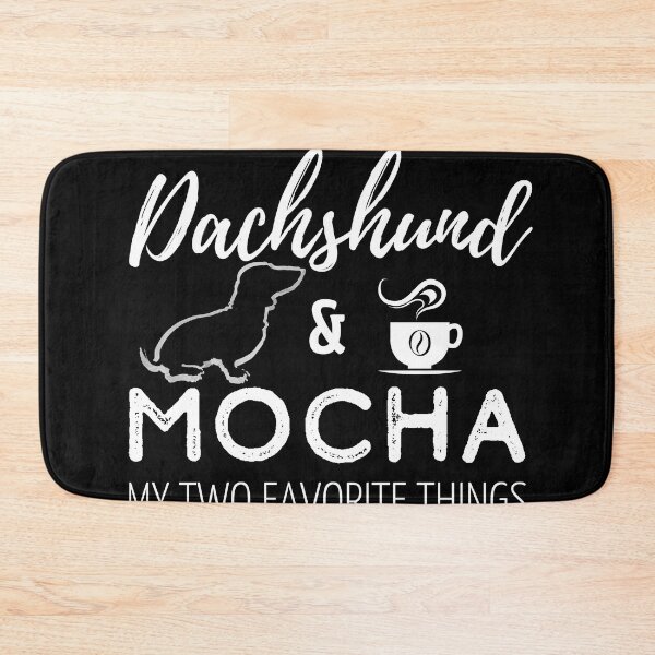 Item preview, Dachshund & Mocha Print | black designed and sold by TheDachshund.