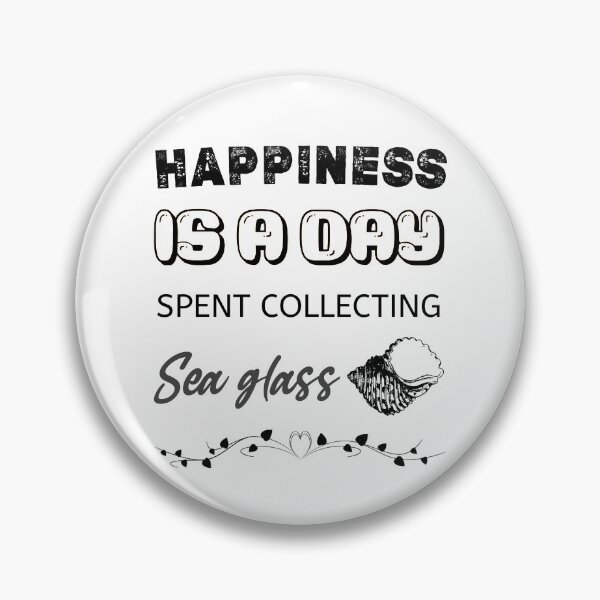 Item preview, Happiness is a day spent collecting sea glass,Beachcombing gift for Sea Glass Collectors, beachcomber gift idea  designed and sold by Essakhi12.