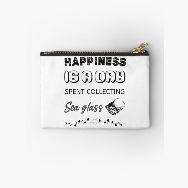 Item preview, Happiness is a day spent collecting sea glass,Beachcombing gift for Sea Glass Collectors, beachcomber gift idea  designed and sold by Essakhi12.