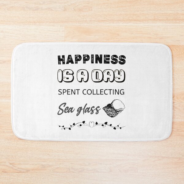 Item preview, Happiness is a day spent collecting sea glass,Beachcombing gift for Sea Glass Collectors, beachcomber gift idea  designed and sold by Essakhi12.