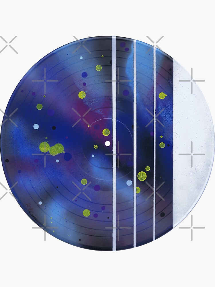 Space Spots & Stripes - Vinyl Record Art by that5280lady
