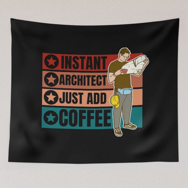 Item preview, INSTANT ARCHITECT JUST ADD COFFEE designed and sold by ThemeBros.
