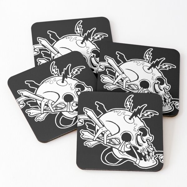 Item preview, Tattoo Style Broken Skull With Lightning Bolts designed and sold by Greg Donchatz.