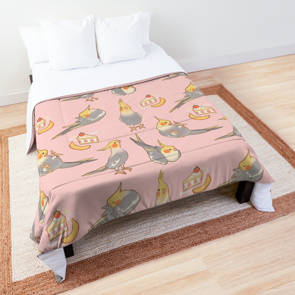 Cute tiels - grey version Comforter