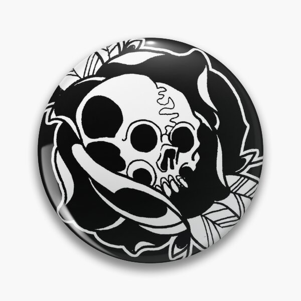 Item preview, Tattoo Inspired Goth Black Rose with Skull designed and sold by Greg Donchatz.