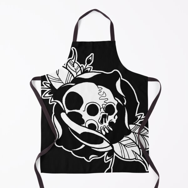 Item preview, Tattoo Inspired Goth Black Rose with Skull designed and sold by Greg Donchatz.