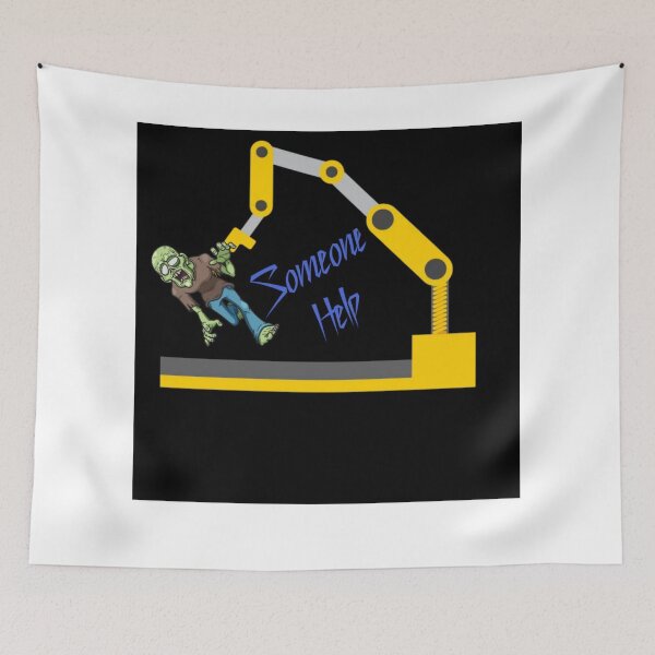 Item preview, funny zombie design with crane designed and sold by Shipra Gupta.