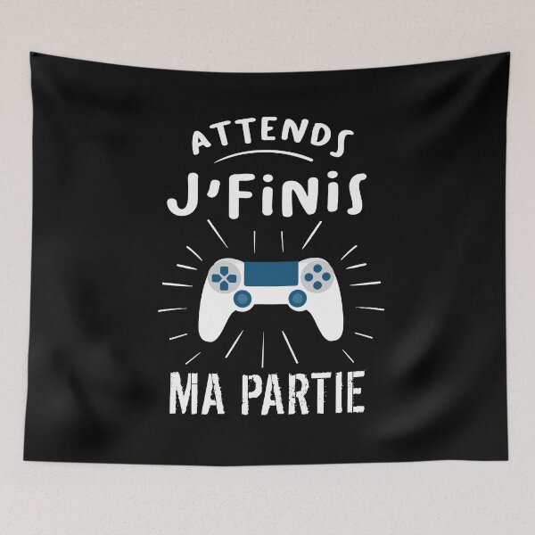 Aperçu de l'œuvre Attends je finis ma partie créée et vendue par Catcrea.