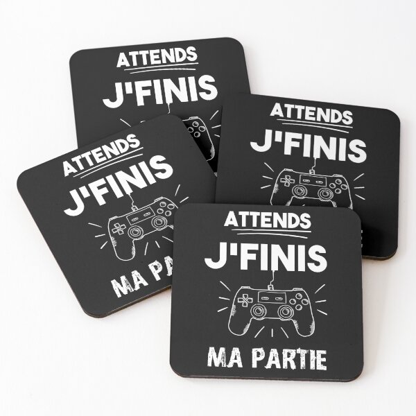 Aperçu de l'œuvre Attends je finis ma partie créée et vendue par Catcrea.