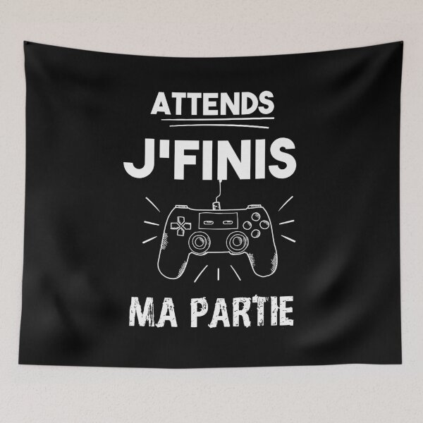 Aperçu de l'œuvre Attends je finis ma partie créée et vendue par Catcrea.