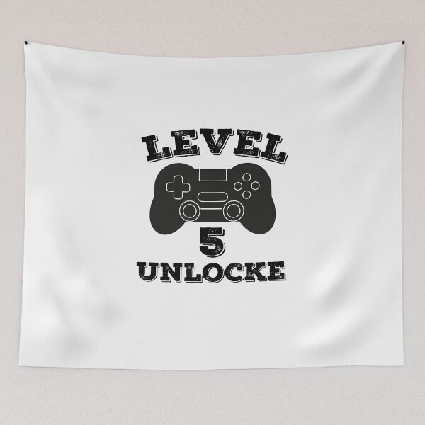 Item preview, Level 5 unlocked - 5th birthday gift designed and sold by ThebestArtshop.