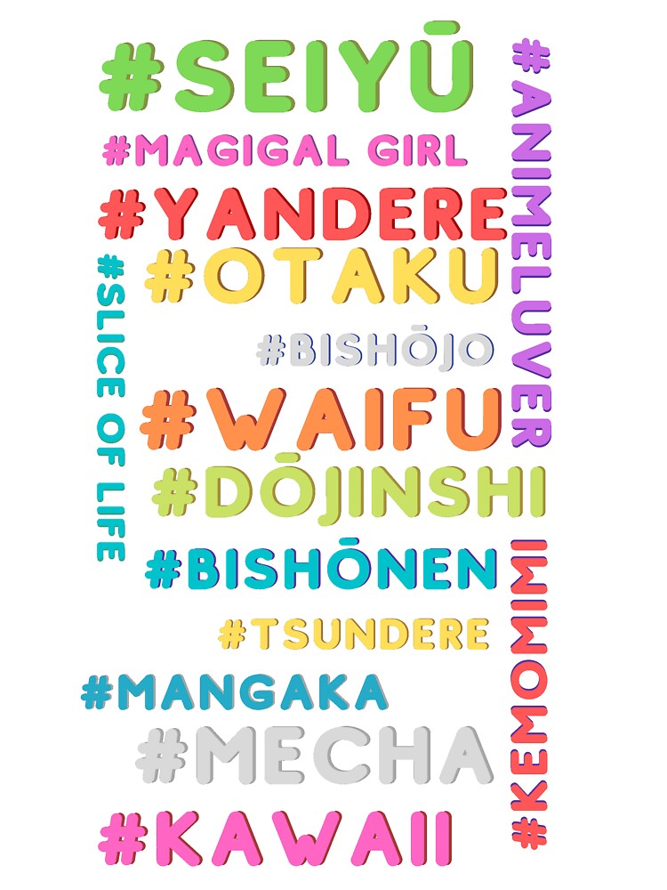 Hashtags for anime fans