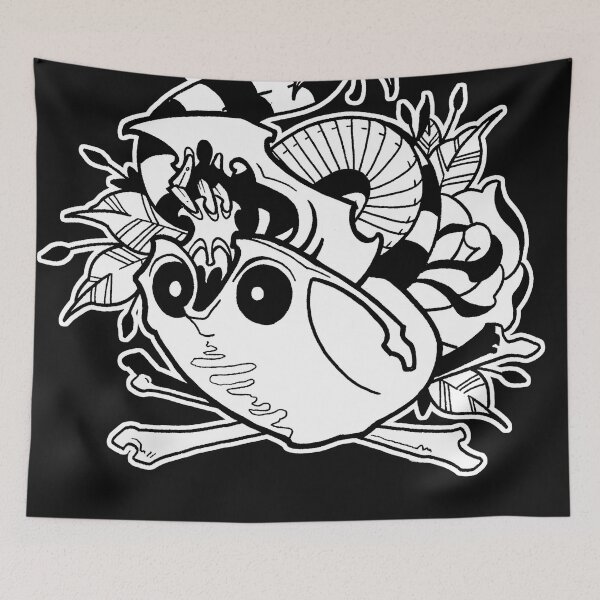 Item preview, Tattoo Skull Snake Bird Rose Mashup designed and sold by Greg Donchatz.