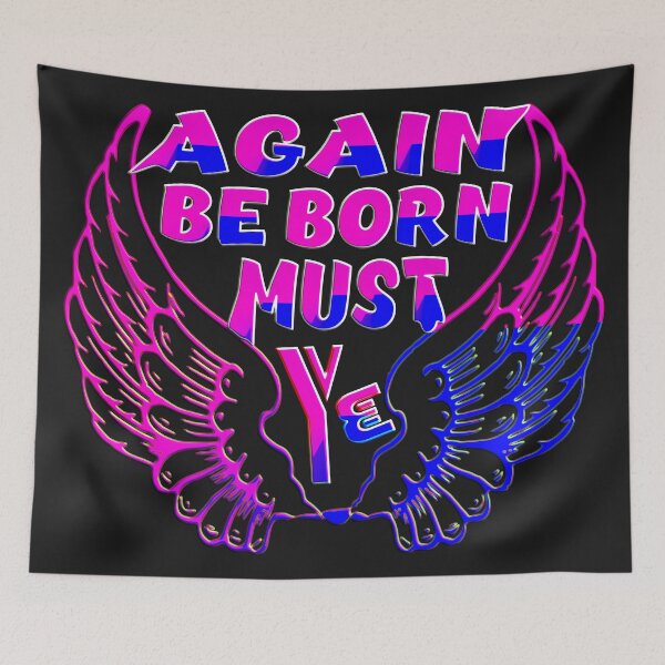 Item preview,  YE MUST BE BORN AGAIN - BIBLE VERSE designed and sold by Ralek.