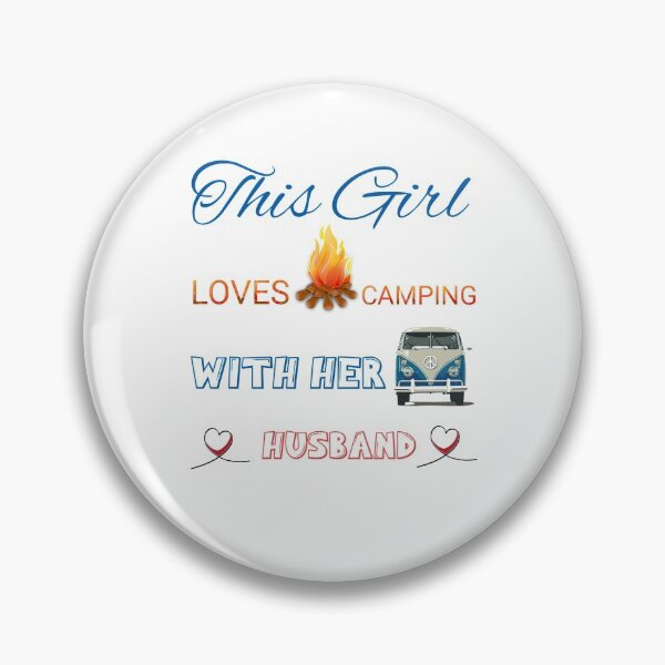 Item preview, THIS GIRL LOVES CAMPING WITH HER HUSBAND Gift Camper,gift for girl loves traveling with her husband  designed and sold by Essakhi12.