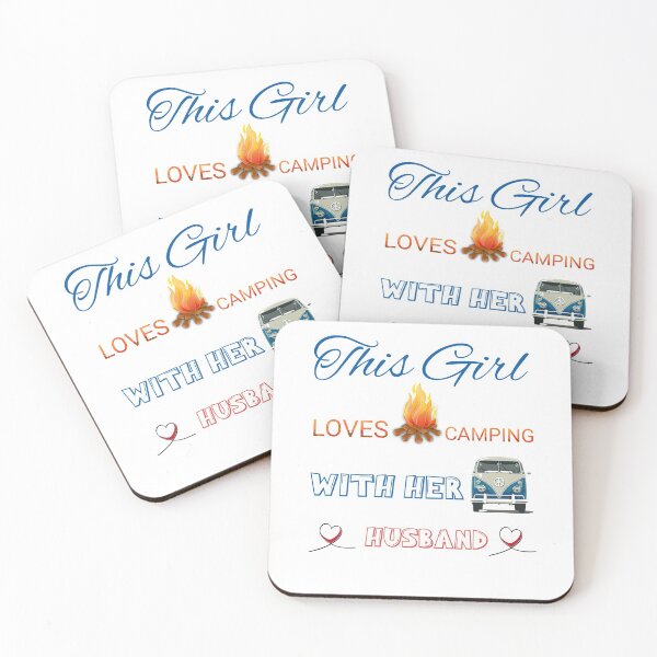 Item preview, THIS GIRL LOVES CAMPING WITH HER HUSBAND Gift Camper,gift for girl loves traveling with her husband  designed and sold by Essakhi12.