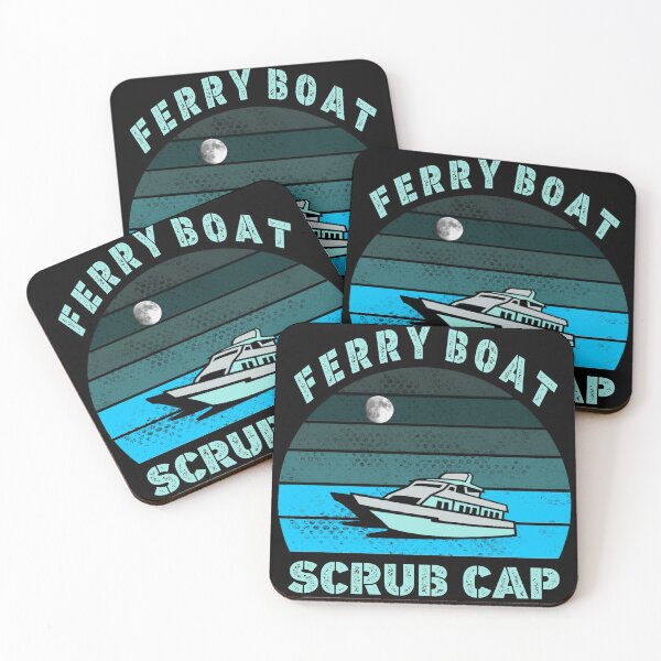 Item preview, Ferry boat scrub cap vintage designed and sold by SidTastic .