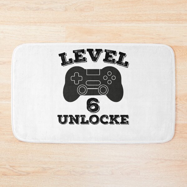 Item preview, Level 6 unlocked - 6th birthday gift designed and sold by ThebestArtshop.