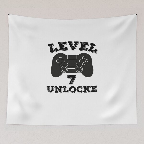 Item preview,  Level 7 unlocked - 7th birthday gift designed and sold by ThebestArtshop.