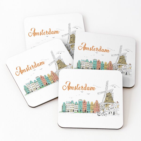 Aperçu de l'œuvre Amsterdam skyline créée et vendue par Desibeau.