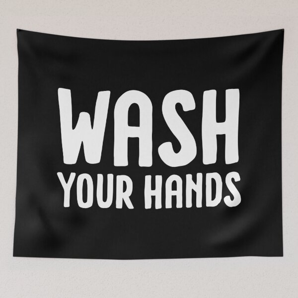 Item preview, Wash your hands - black designed and sold by La Chic.