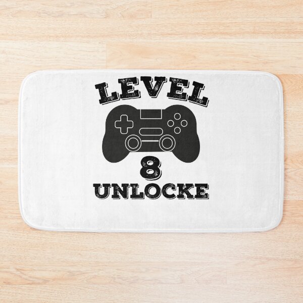 Item preview, Level 8 unlocked - 8th birthday gift designed and sold by ThebestArtshop.