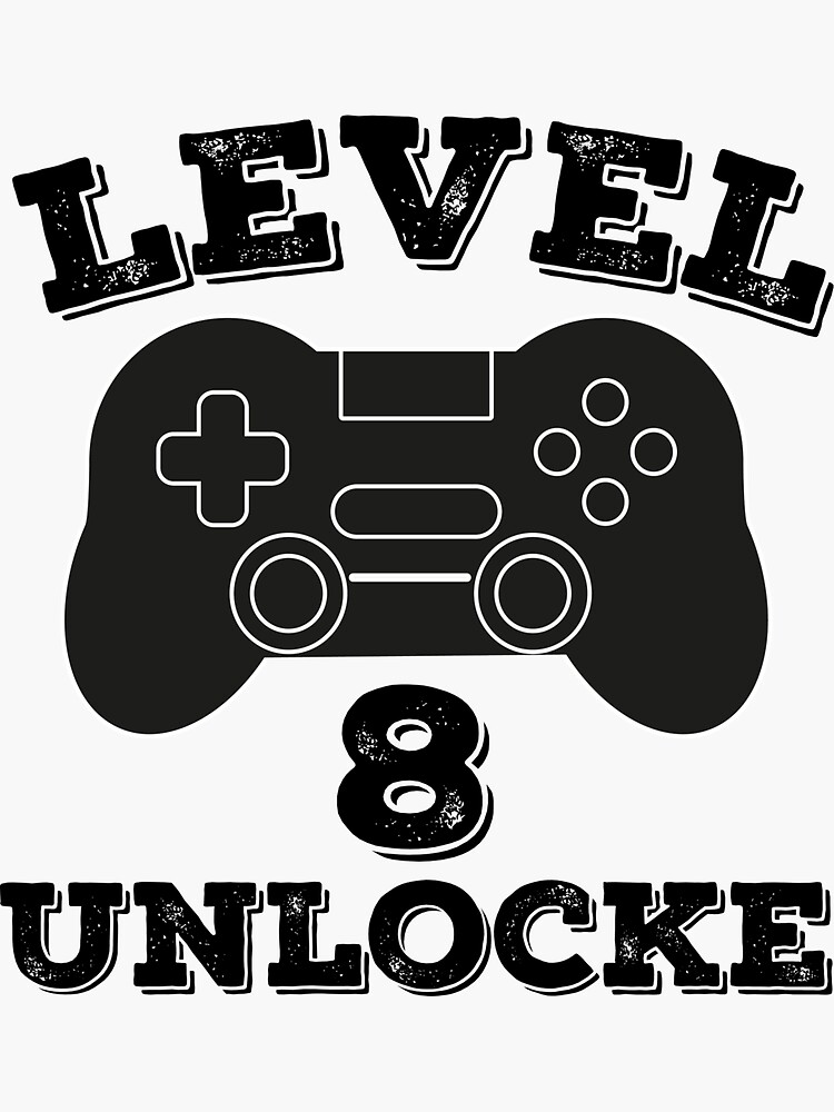 Level 8 Complete 8th Birthday' Sticker