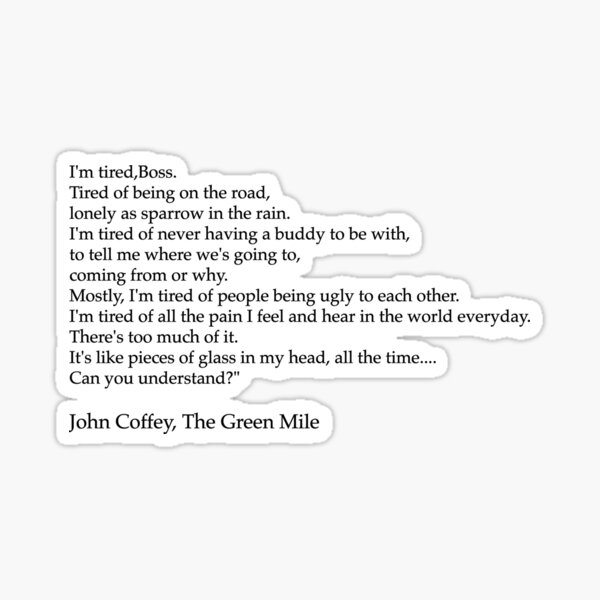 Stickers Sur Le Theme The Green Mile Redbubble