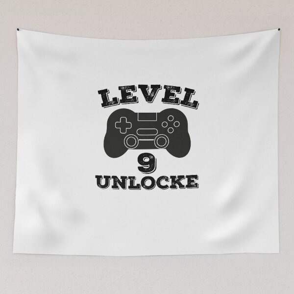 Item preview,  Level 9 unlocked - 9th birthday gift designed and sold by ThebestArtshop.