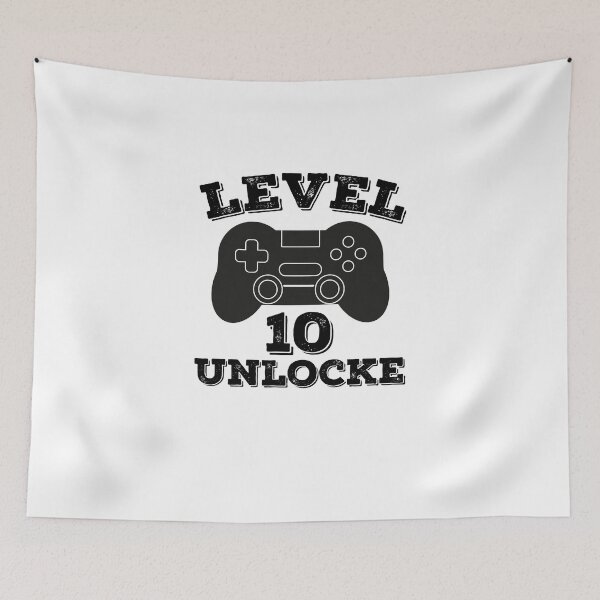 Item preview,  Level 10 unlocked - 10th birthday gift designed and sold by ThebestArtshop.