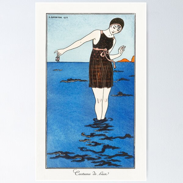 Item preview, Bathing costume 1920's Costumes Parisiens: Grande robe du soir from Journal des Dames et des Modes (1913) fasCostumes Parisiens: Grande robe du soir from Journal des Dames et des Modes (1913) designed and sold by domdjs4239.