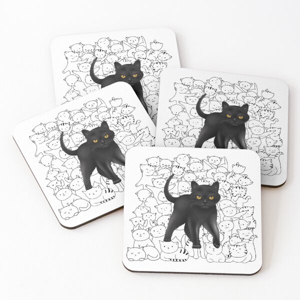 Item preview, Black Kitten  designed and sold by Imakeyouhappy.