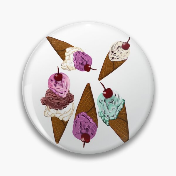 Item preview, Icecreams - let’s scream for ice cream cones with cherry on top designed and sold by Artonmytee.