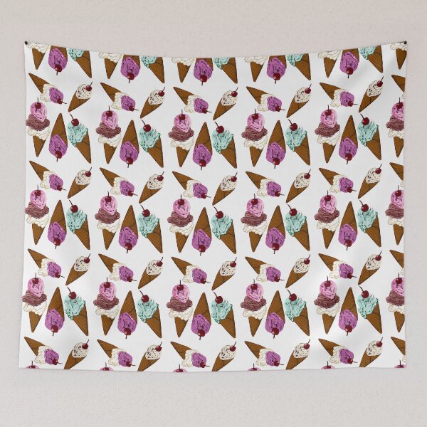 Item preview, Icecreams - let’s scream for ice cream cones with cherry on top designed and sold by Artonmytee.