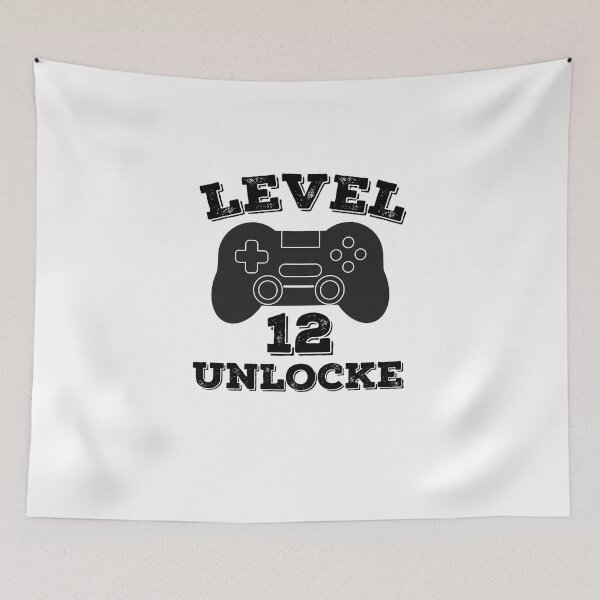 Item preview, Level 12 unlocked - 12th birthday gift designed and sold by ThebestArtshop.