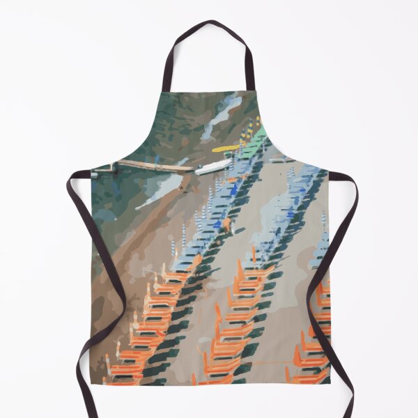 Item preview, Colourful sun beds on the beach - Beachlife designed and sold by DebonitaDeore.