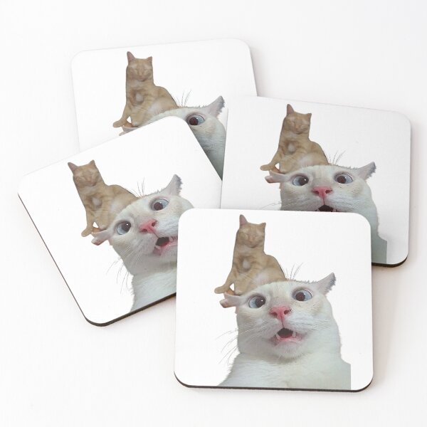 Item preview, popping cat - cat selfie sticker designed and sold by Funny Tee.