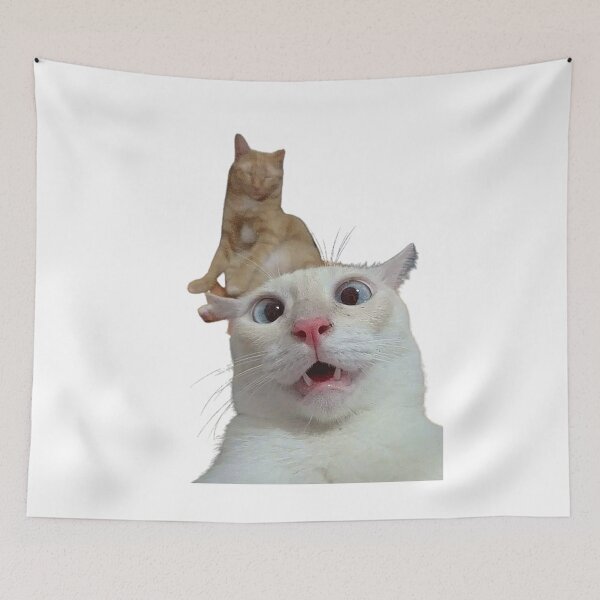 Item preview, popping cat - cat selfie sticker designed and sold by Funny Tee.