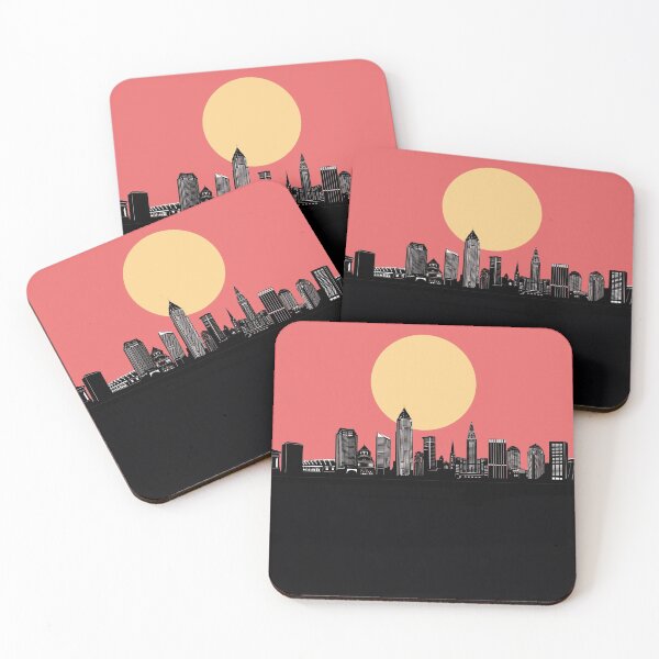 Item preview, cleveland skyline minimal designed and sold by BekimART2.