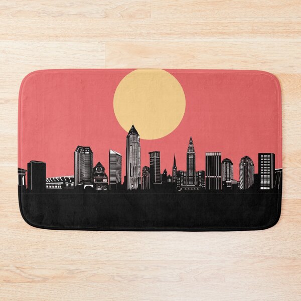 Item preview, cleveland skyline minimal designed and sold by BekimART2.